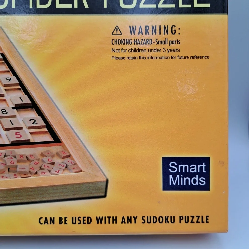 Original Wooden Sudoku Board Game The Highly Logical Number Puzzle Game Complete
